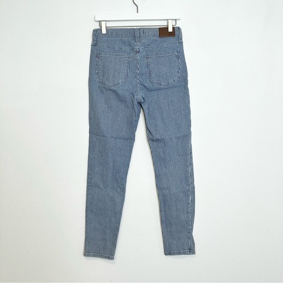 Madewell 9" Mid-Rise Skinny Jeans in Piper Stripe size 27 - Picture 4 of 8